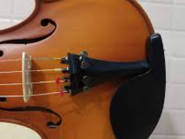 TECHNO Premium 4/4 Violin Bridge – Select Maple Wood, Precision-Cut Natural Finish, Professional Acoustic Replacement Accessory