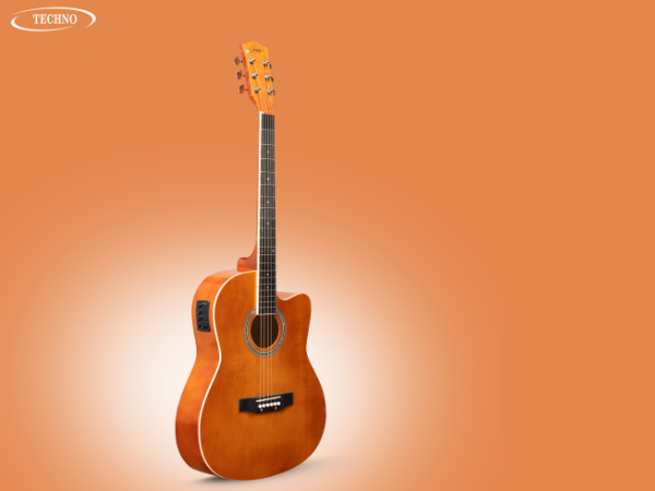 TECHNO RJ-10239CEG- ProSound with 4-Band EQ-39 Inch Semi-acoustic Guitar Mahogany, Spruce Rosewood Right Hand Orientation (TCF)