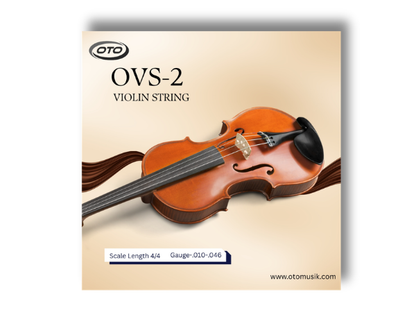 OTO OVS-2 Violin String Set, Scale Length 4/4, Gauge .010-.046