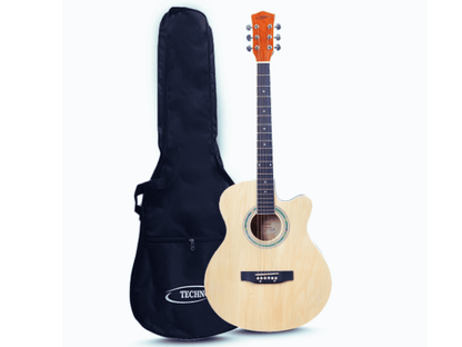 TECHNO RJ-10240CG- ProSound with 4-Band EQ-40 Inch Semi-acoustic Guitar Mahogany, Spruce Rosewood Right Hand Orientation(NT)
