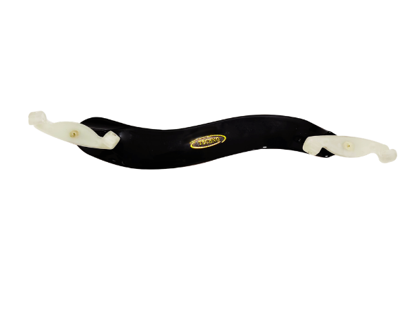 Techno Professional Violin Shoulder Rest, Black ABS Plastic and Steel Construction, Adjustable Height and Angle, Ergonomic Design with Padding
