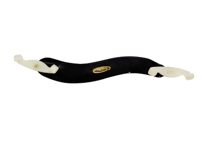 Techno Professional Violin Shoulder Rest, Black ABS Plastic and Steel Construction, Adjustable Height and Angle, Ergonomic Design with Padding