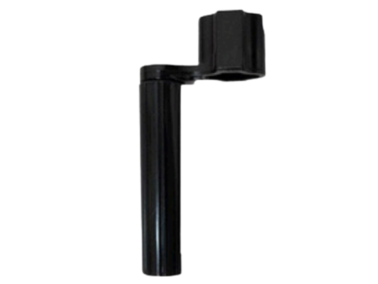 Techno Professional Guitar String Winder, Black Carbon Steel, Universal String Peg Winder for Acoustic and Electric Guitars, Glossy Finish.