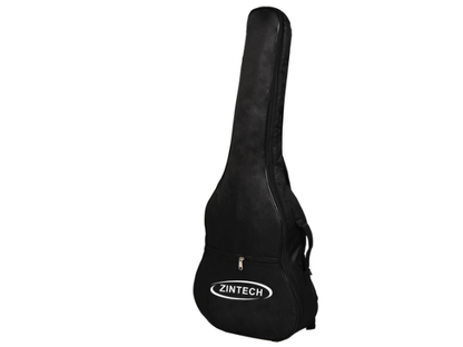 ZINTECH ProShield 34 inch  Premium Guitar Gig Bag – 8mm Ultra-Padded Black Nylon Soft Case with Adjustable Backpack Straps & Accessory Pocket