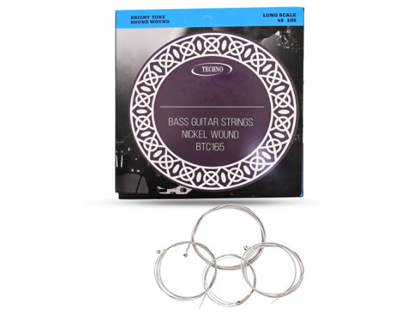 TECHNO Acoustic RJBTC-10165 Bass Guitar Strings 4-String Nickel Wound Set Guitar String