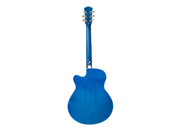 TECHNO RJ-10239CEG- ProSound with 4-Band EQ-39 Inch Semi-acoustic Guitar Mahogany, Spruce Rosewood Right Hand Orientation (Blue)