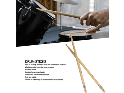 TECHNO Premium Walnut Drumsticks – 5A Size 5A Drumsticks
