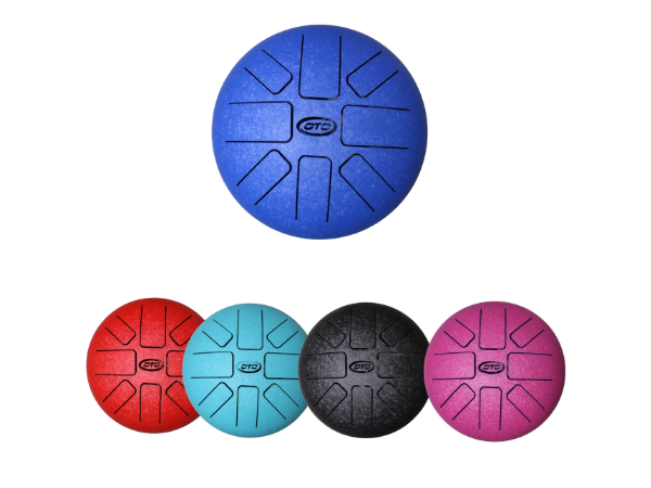 OTO Steel Tongue Drum, Blue, 8 Notes, with Mallets and Carrying Bag(BLUE)