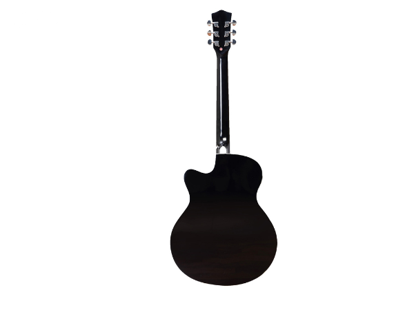 TECHNO RJ-10239CEG- ProSound with 4-Band EQ-39 Inch Semi-acoustic Guitar Mahogany, Spruce Rosewood Right Hand Orientation (Black)