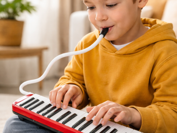 TECHNO Premium 32-Key Melodica – Portable Melodica Keyboard with Carry Case