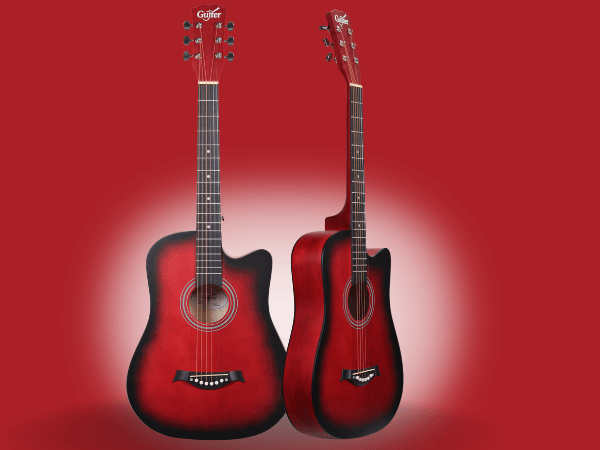 TECHNO OTG-38CG Acoustic Guitar Kit, 38-Inch Cutaway -With ,TRUSS ROD & Accessories Acoustic Guitar Linden Wood Rosewood Right Hand Orientation