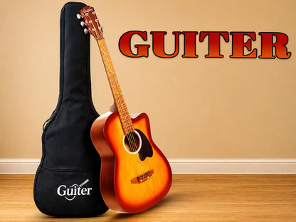 Guiter RJ-OTG239D Acoustic Guitar Combo(Pickup, Bag, Strings, Picks, Strap) Acoustic Guitar Mahogany Rosewood Right Hand Orientation
