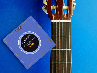 TECHNO TM-1 Nickel Bronze Acoustic Guitar Strings, 6-String Set, Professional Musical Instrument Accessories
