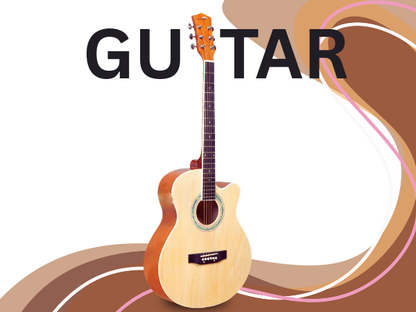 TECHNO RJ-10240CG- ProSound with 4-Band EQ-40 Inch Semi-acoustic Guitar Mahogany, Spruce Rosewood Right Hand Orientation(NT)