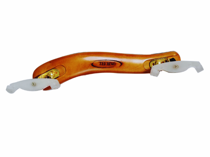 TECHNO MaestroFit Professional Violin Shoulder Rest – Ergonomic Natural Wood Design, Durable ABS & Steel Construction, Fully Adjustable for Left & Right Hand Players with String Winder Included