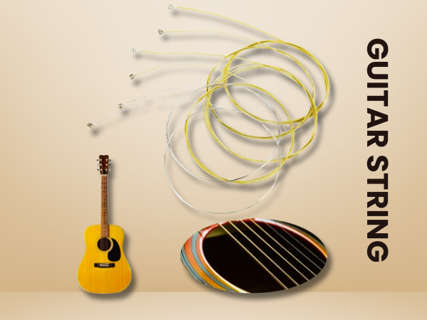 Techno TEGS-58 Electric Guitar Strings, Steel and Synthetic Core, Light Beige, 010-046 Gauge, 6-String Set for Professional Musicians