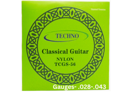 Techno RJ-TCGS-1056 Classical Guitar Strings Nylon Set Normal Tension Acoustic Strings