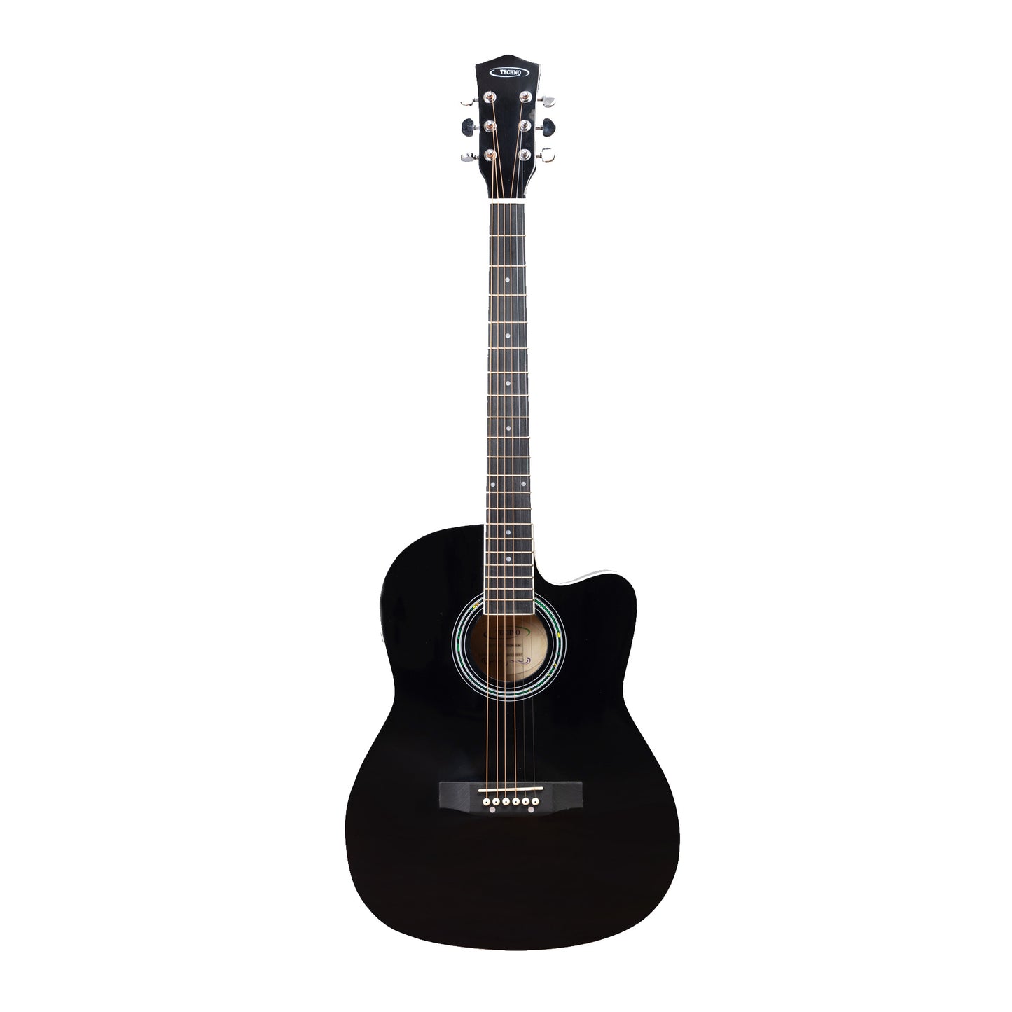 TECHNO 39 Acoustic Guitar with Spruce Top, Linden Body & Closed Die-Cast Tuners Acoustic Guitar Spruce Rosewood Right Hand Orientation