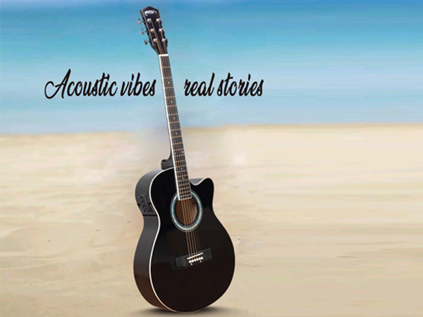 TECHNO RJ-10239CEG- ProSound with 4-Band EQ-39 Inch Semi-acoustic Guitar Mahogany, Spruce Rosewood Right Hand Orientation (Black)