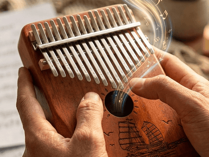 TECHNO Premium 17-Key Kalimba Thumb Piano for Beginners Premium 17-Key Kalimba Thumb Piano for Beginners Analog Portable Keyboard