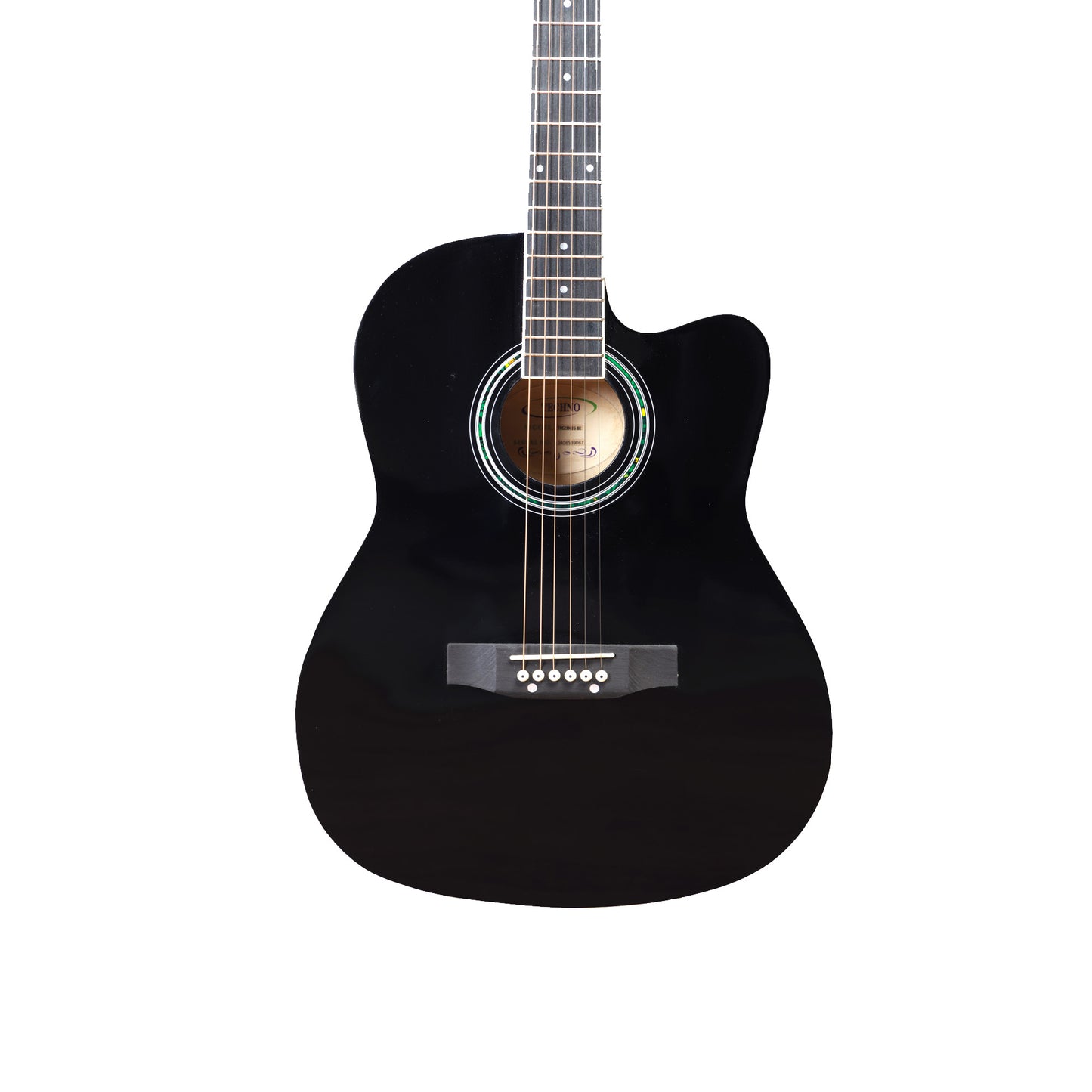 TECHNO 39 Acoustic Guitar with Spruce Top, Linden Body & Closed Die-Cast Tuners Acoustic Guitar Spruce Rosewood Right Hand Orientation
