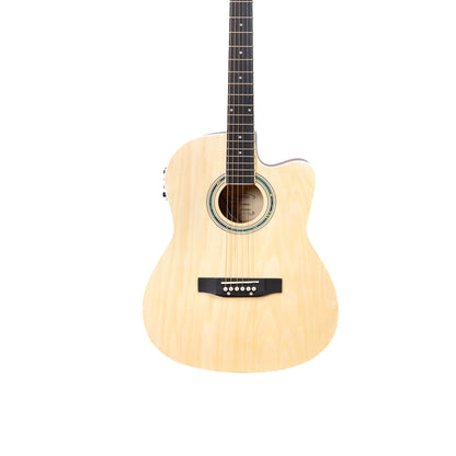 TECHNNO Prosound with 4-Band EQ-39 Inch Semi-acoustic Guitar Mahogany, Acoustic Guitar Mahogany Spruce Right Hand Orientation