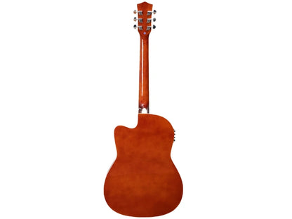 Techno Pro sound with 4-Band EQ-39 Inch Semi-acoustic Guitar Mahogany, Acoustic Guitar Mahogany Spruce Right Hand Orientation