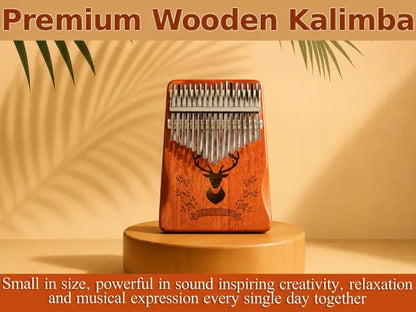 Techno Premium 17-Key Kalimba Thumb Piano for Beginners Premium 17-Key Kalimba Thumb Piano for Beginners Analog Portable Keyboard